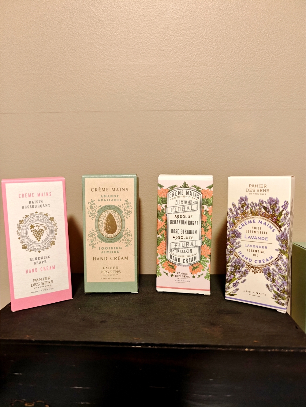 NEW Panier Des Sens Hand Cream Collection - Lavender, Rose, Grape & Almond